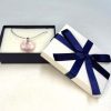 泡入りビーズのハート型ペンダント大（ピンク・ブルー・クリア） - Thumbnail Image 6