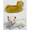 ガラス細工 箸置き 犬 白・茶 - Thumbnail Image 2