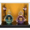 ガラス細工 木台付 お雛様 泡入 - Thumbnail Image 1