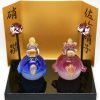ガラス細工 木台付 お雛様 白 - Thumbnail Image 2
